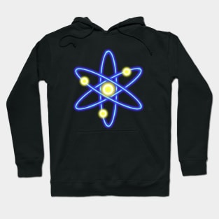Blue Neon Cosmos Atom Hoodie